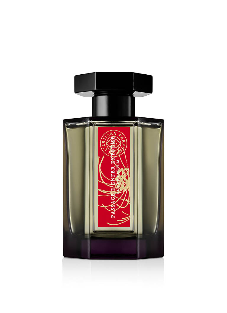 Cosmetics Photography of L'Artisan Parfumeur fragrance bottle by Packshot Factory