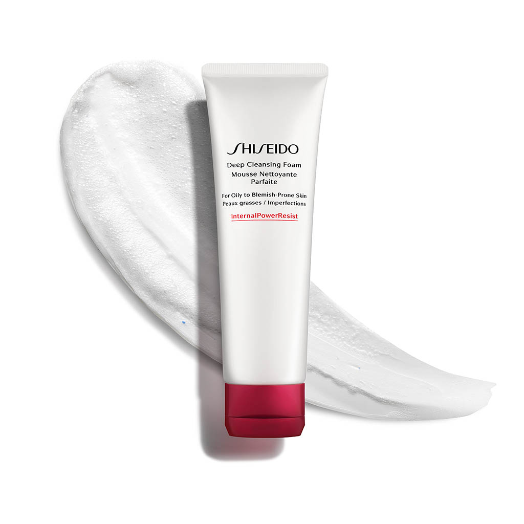 Cosmetics Photography of Shiseido Deep Cleansing Foam by Packshot Factory