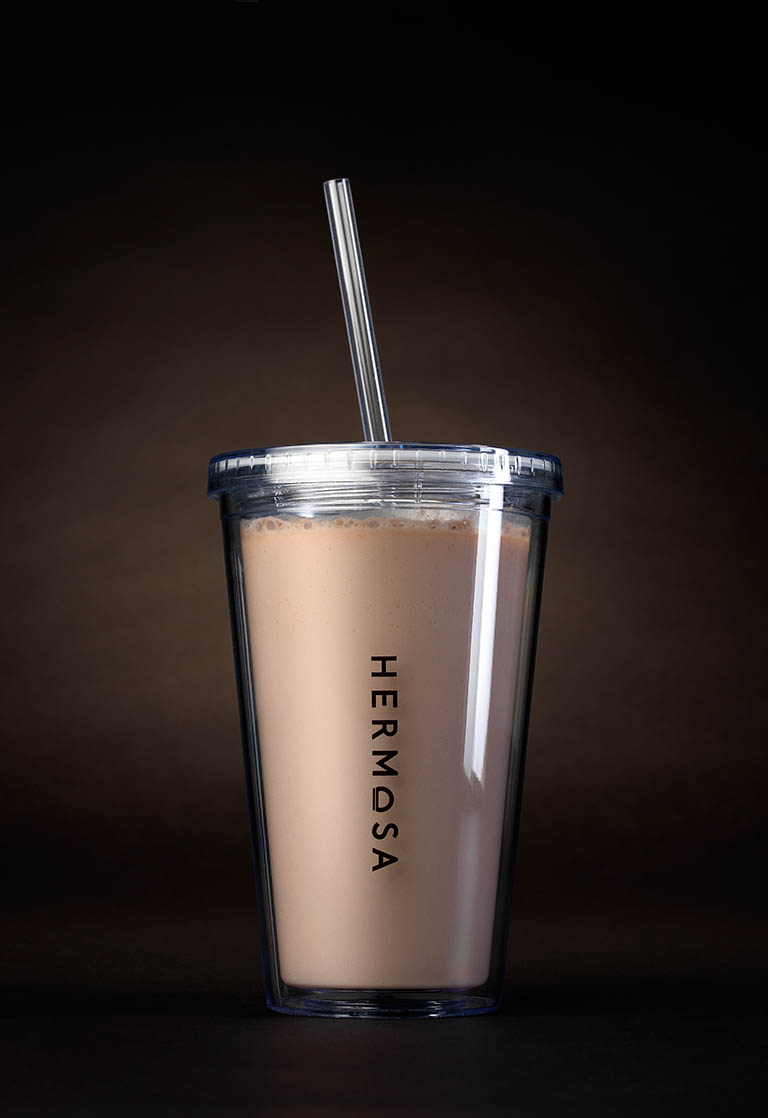 Drinks Photography of Hermosa protein drink by Packshot Factory