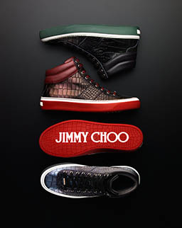 Advertising Still life product Photography of Jimmy Choo trainers