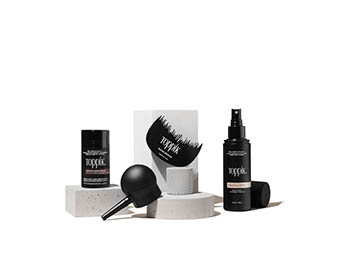 Cosmetics Photography of Toppik hair care products