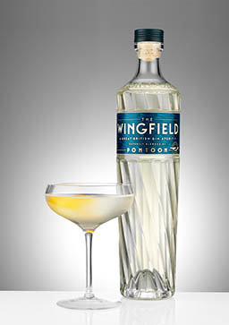 Serve Explorer of Wingfield gin bottle and serve