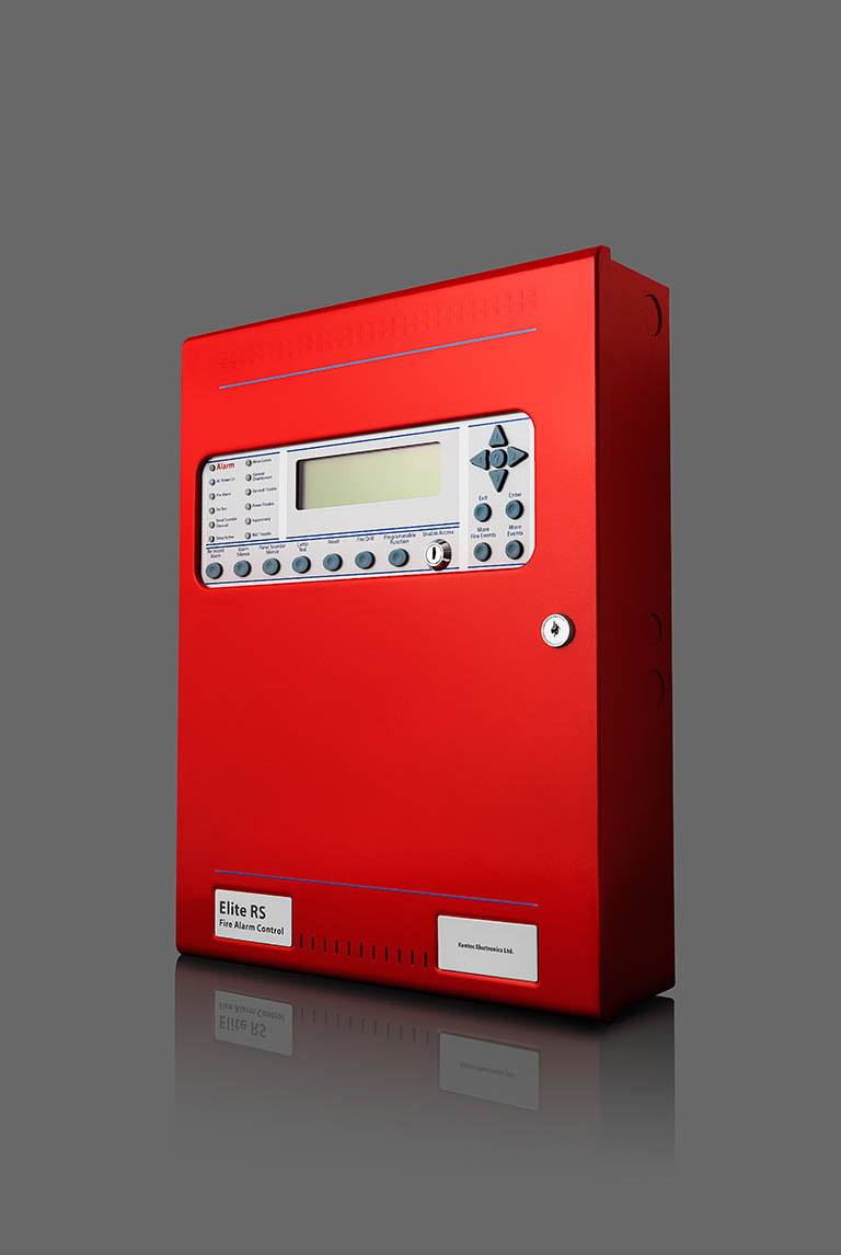Still Life Product Photography of Fire Alarm panel by Packshot Factory