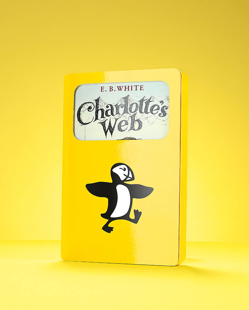 Artwork Photography of Penguins Books Charlotte's Web by Packshot Factory