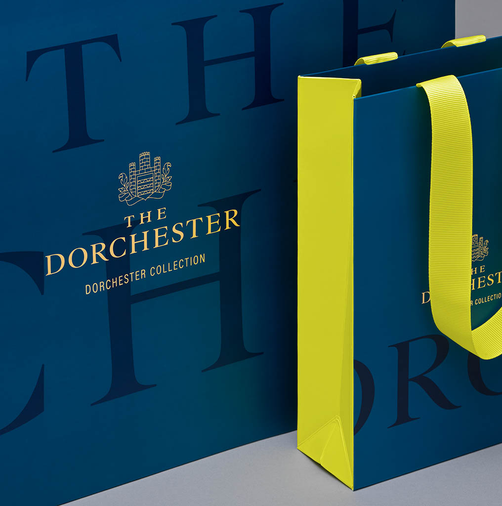 Artwork Photography of The Dorchester Brand Design by Packshot Factory