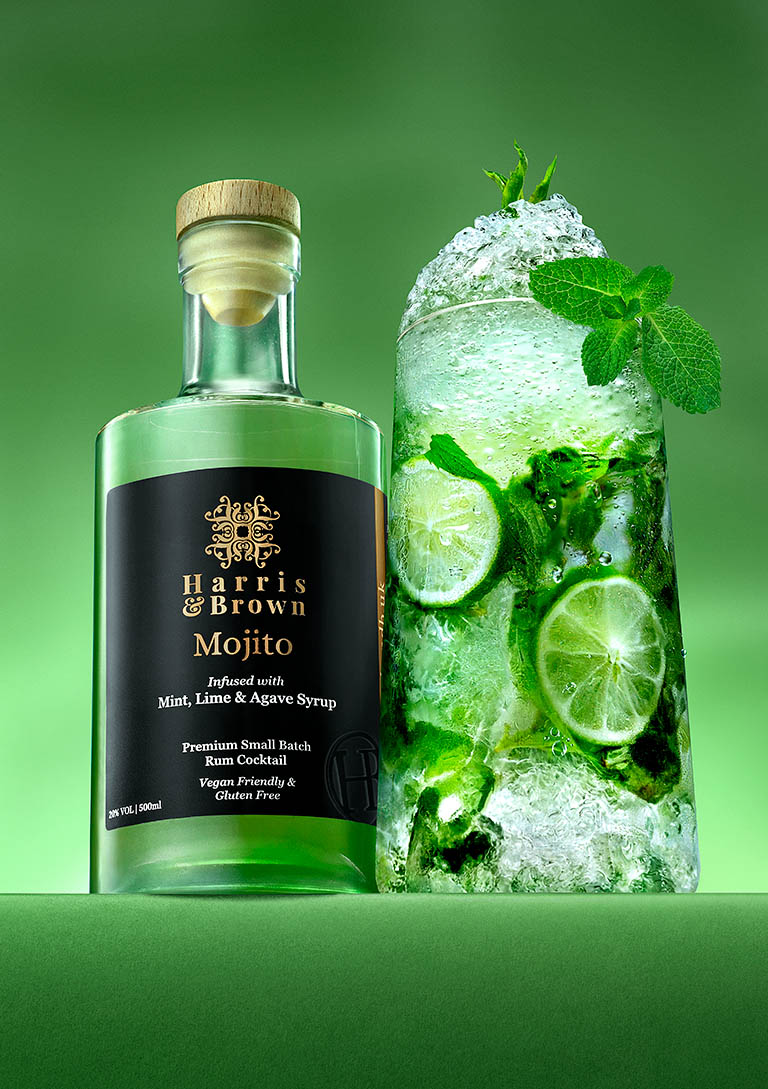 Packshot Factory - Bottle - Harris & Brown Mojito Bottle and Serve