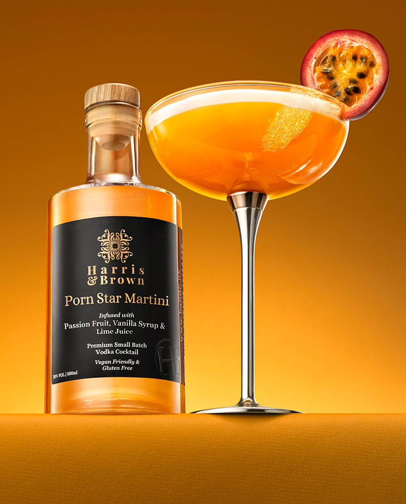 Packshot Factory - Bottle - Harris & Brown Porn Star Martini Bottle and Serve