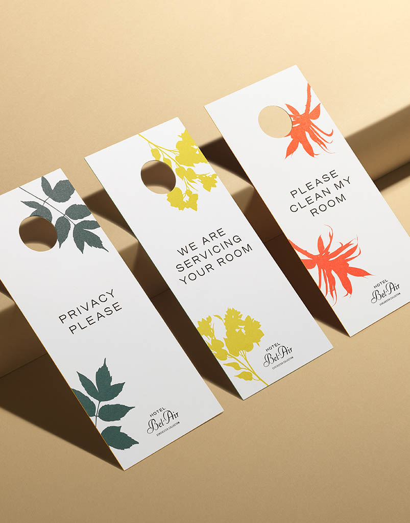 Packshot Factory - Coloured background - Hotel Bel-Air Hospitality Collateral