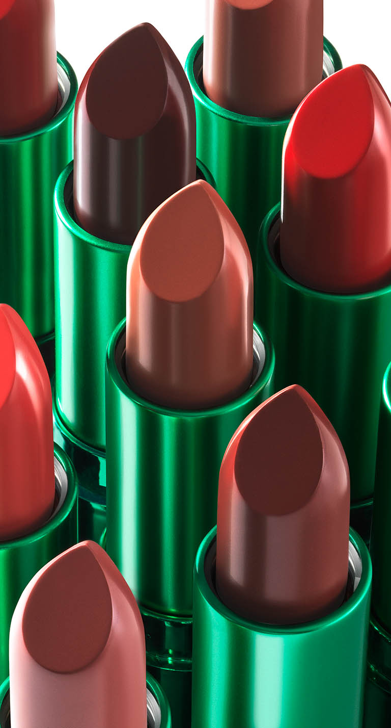 Cosmetics Photography of Aster Lipsticks by Packshot Factory