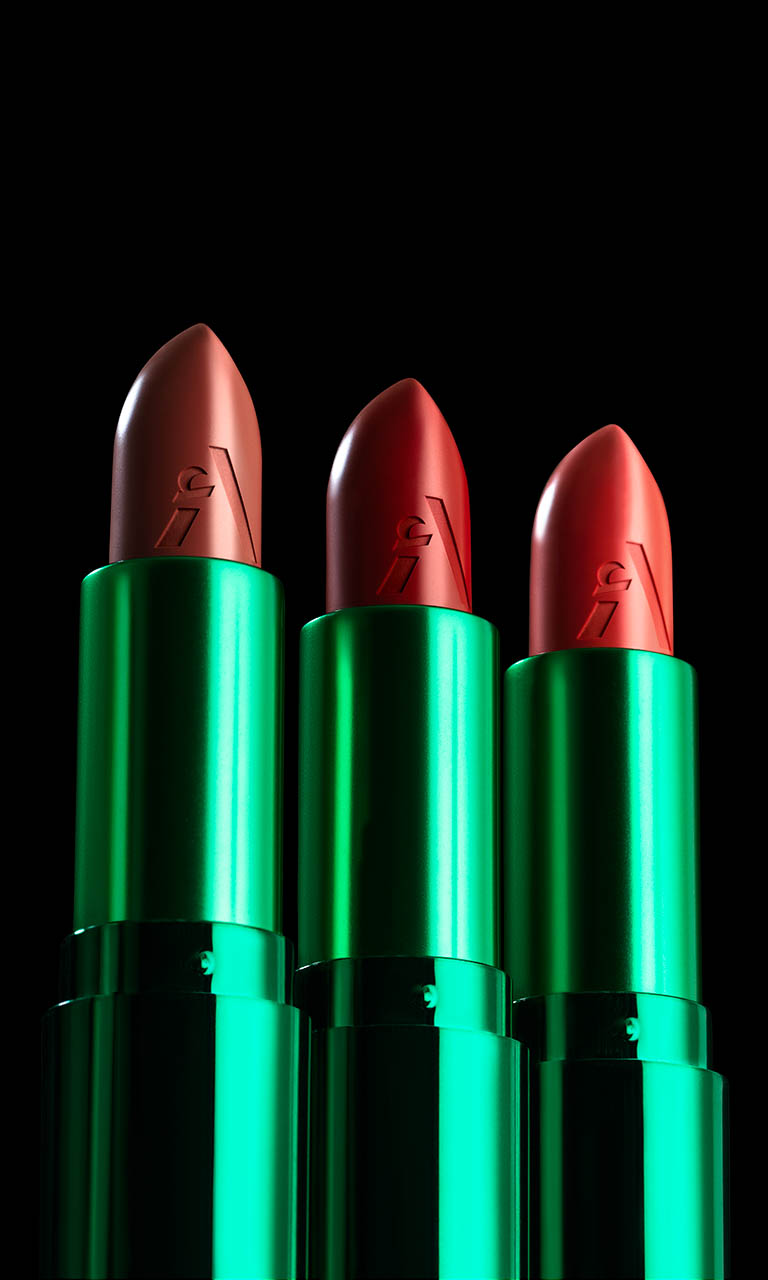 Cosmetics Photography of Asteri Lipsticks by Packshot Factory