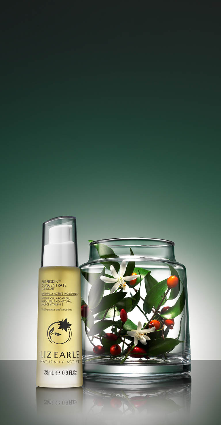 Cosmetics Photography of Liz Earle Superskin by Packshot Factory