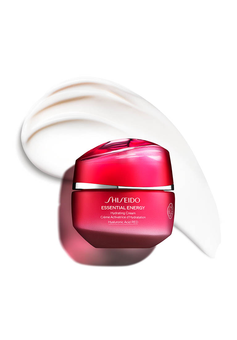 Cosmetics Photography of Shiseido Cosmetics with cream texture sample by Packshot Factory