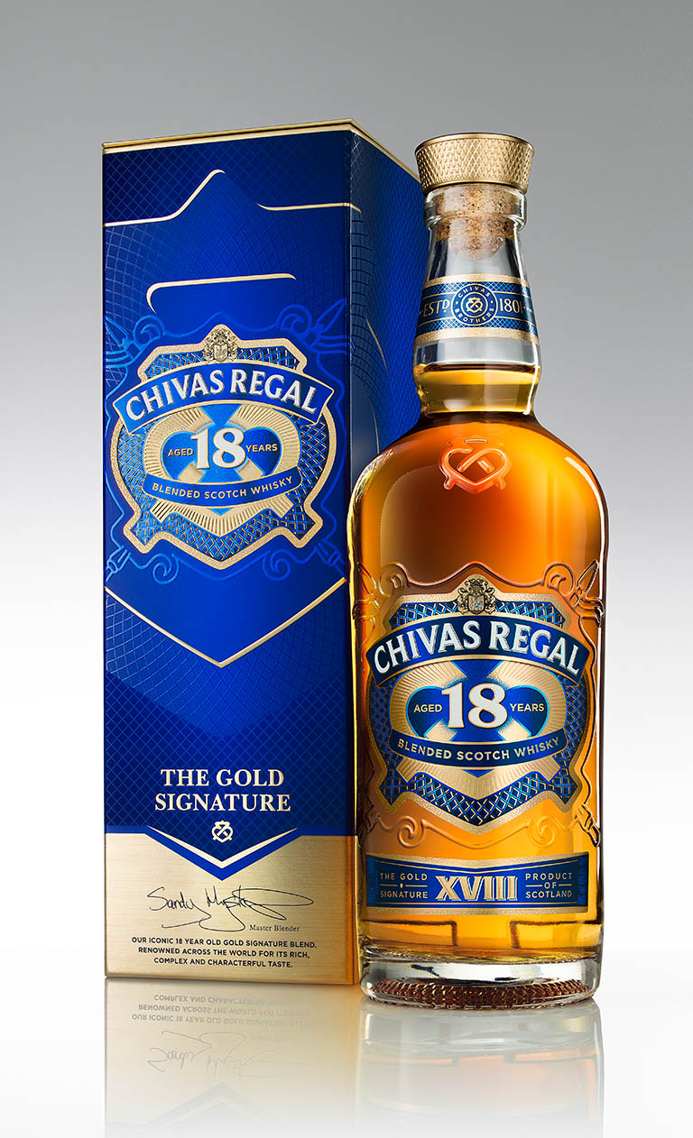 Drinks Photography of Chivas Regal 18 by Packshot Factory