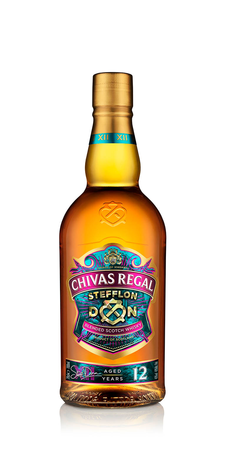 Drinks Photography of Chivas Regal StefflonDon Whisky Bottle by Packshot Factory