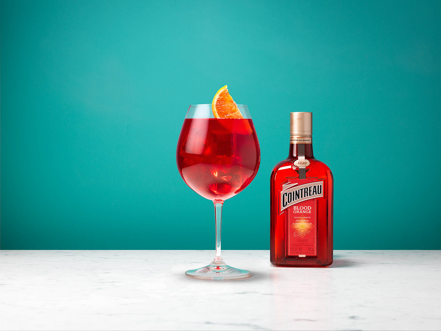 Packshot Factory - Drinks Photography - Cointreau Blood Orange bottle ...