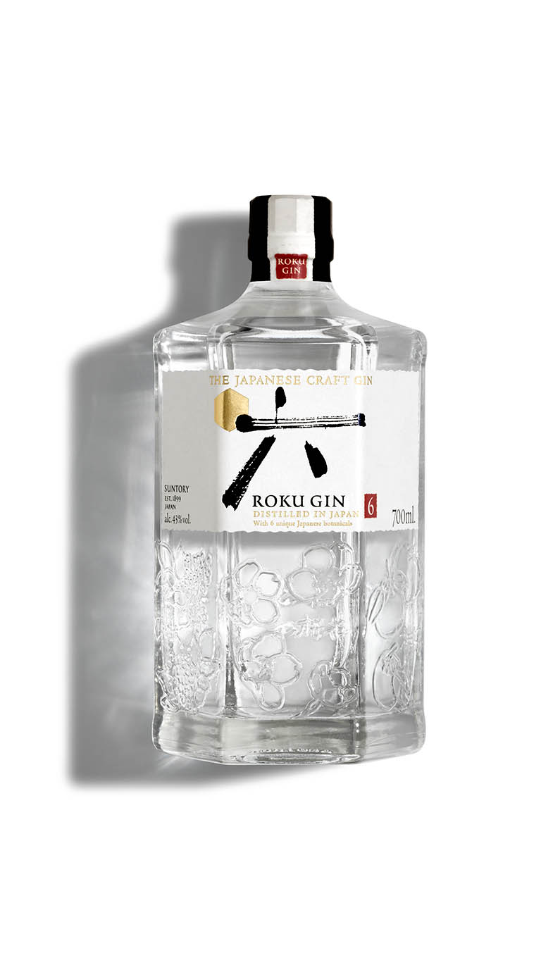 Drinks Photography of Roku Gin Bottle by Packshot Factory