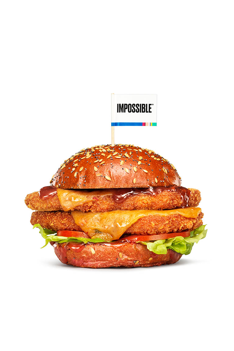 Food Photography of Impossible Burger  by Packshot Factory