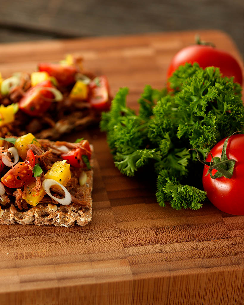 Food Photography of Ryvita roasted vegetables by Packshot Factory