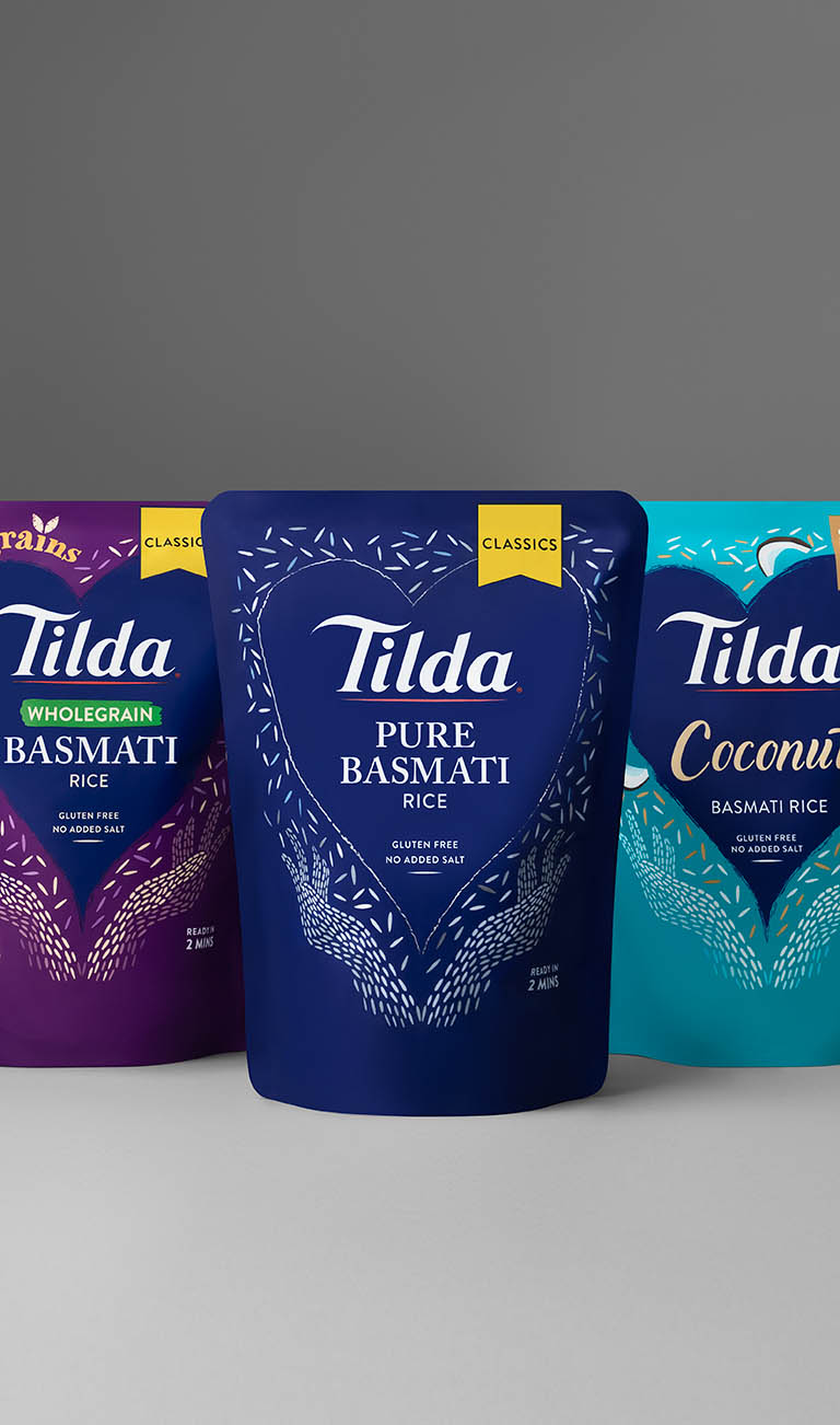 Food Photography of Tilda Range by Packshot Factory