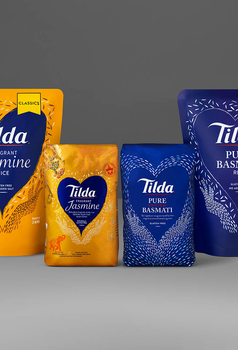 Food Photography of Tilda Range by Packshot Factory