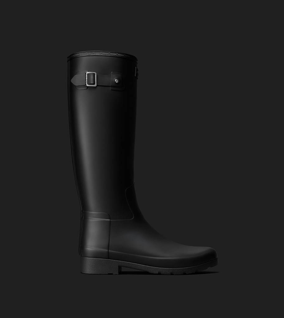 Packshot Factory - Footwear - Hunter black wellies