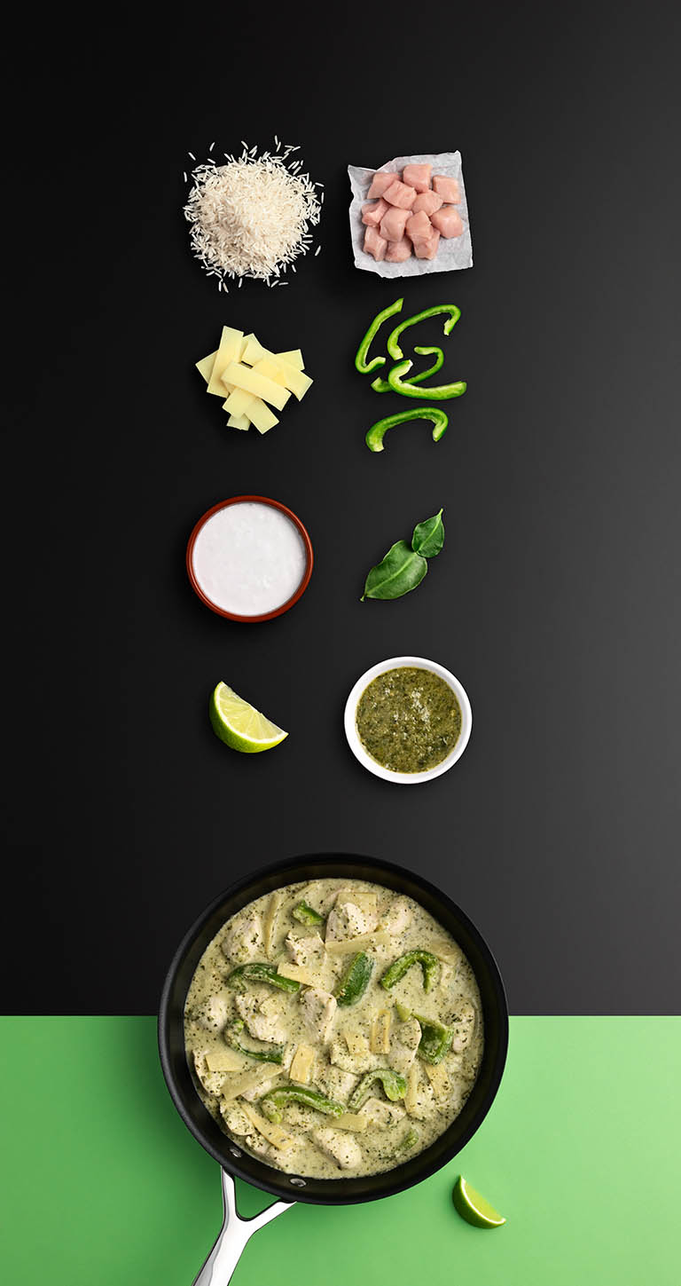 Packshot Factory - Ingredients - Scratch Meals thai green curry recipe