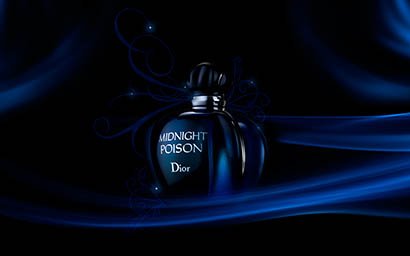 Smoke Explorer of Dior Midnight Poison perfume bottle