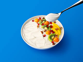 Food Photography of Koko yoghurt bowl with fruits