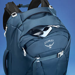 Still life product Photography of Osprey Backpack