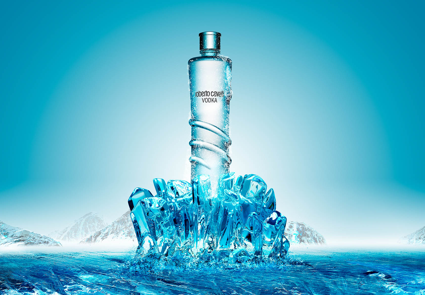 Packshot Factory - Creative Still Life Product Photography Retouching - Roberto  Cavalli wodka bottle