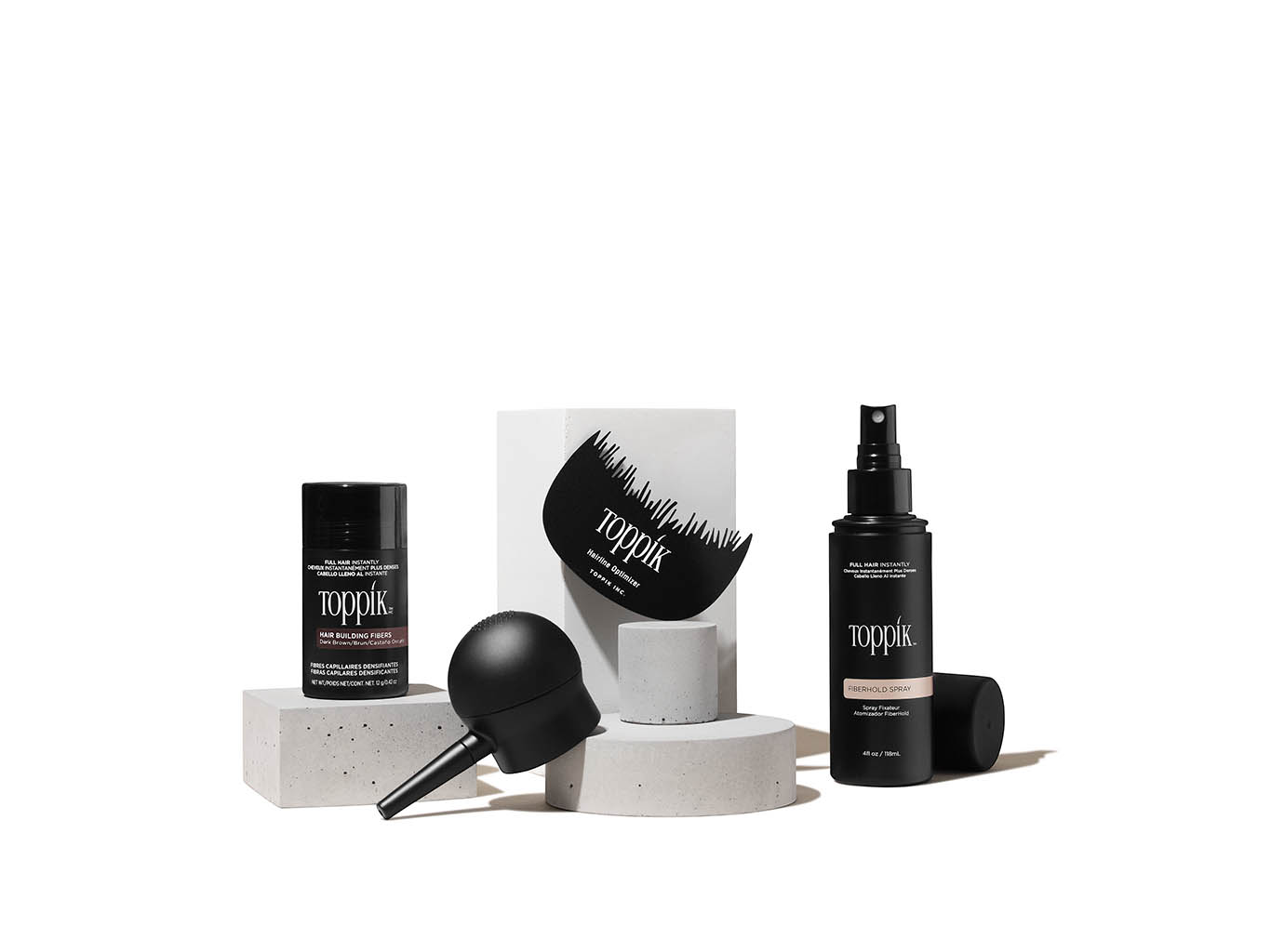 Packshot Factory - White background - Toppik hair care products